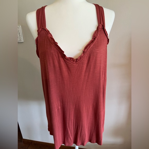 Maurices NWT Burnt Orange Racerback Tank Size 0X - Picture 1 of 5